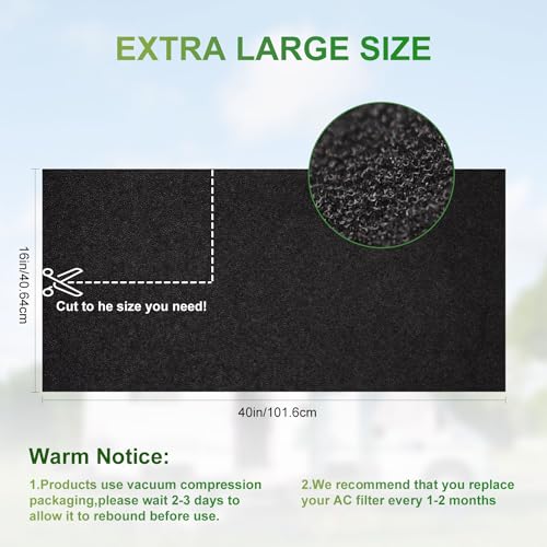 SUNCARACCL RV AC Filters Replacement, 16 x 40 x 1/4 Inch RV Air Conditioner Filters, Can Cut to Fit Air filter for Motorhome Travel,Travel Trailers, Camper RV Accessories - Image 5