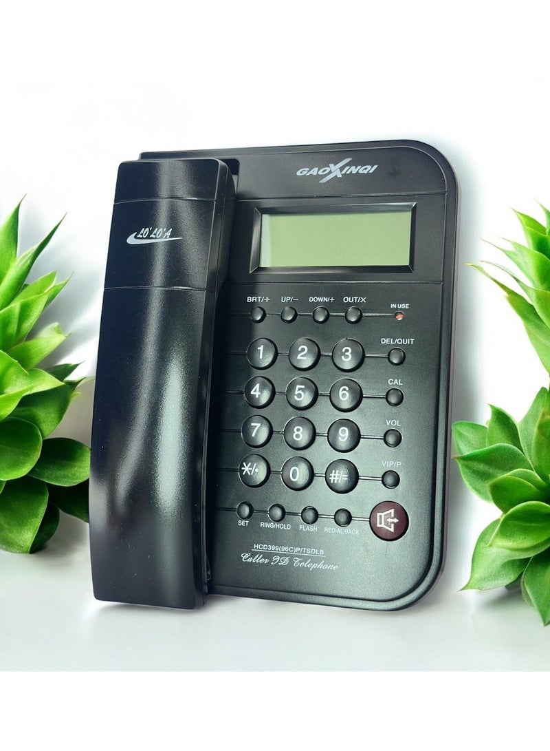Gaoxinqi Corded Landline Telephone Black HCD399(96C)PITSDLB - Image 1