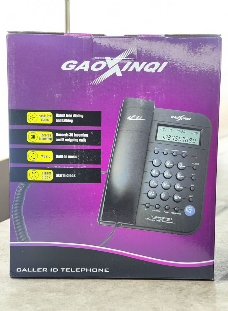Gaoxinqi Corded Landline Telephone Black HCD399(96C)PITSDLB - Image 2