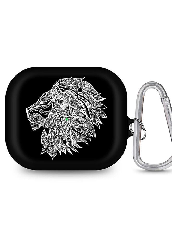 Stylizedd StylePods Case for Airpods 3rd Gen Case With Anti-Lost Keychain - Lion Abstract - Image 1