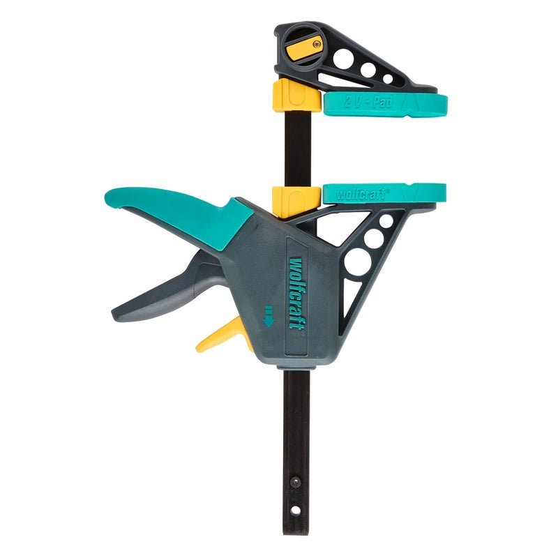 Wolfcraft wolfcraft EHZ PRO One-Hand Clamp, Yellow, 100/150 mm, 3030000 - Image 1