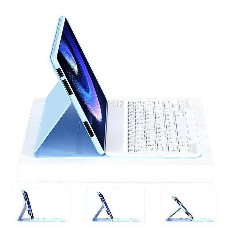 DGG حافظة آيباد متوافقة مع عدة موديلات آيباد مع حامل قلم باللون أزرق باللون الأزرق iPad - Image 4