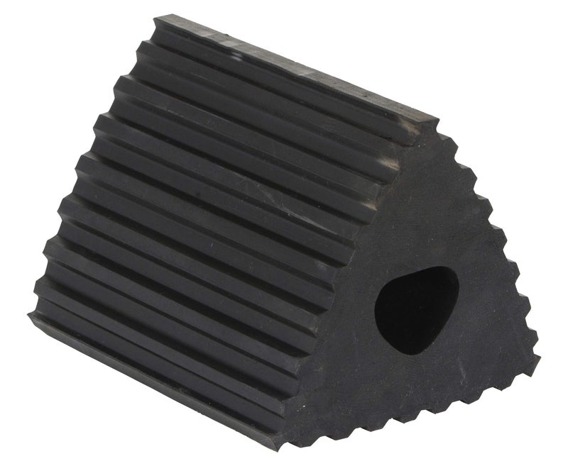Vestil RMC-4 Rubber Wheel Chock 4-1/4 In. x 6-1/2 In. x 4-3/4 In. Black - Image 2