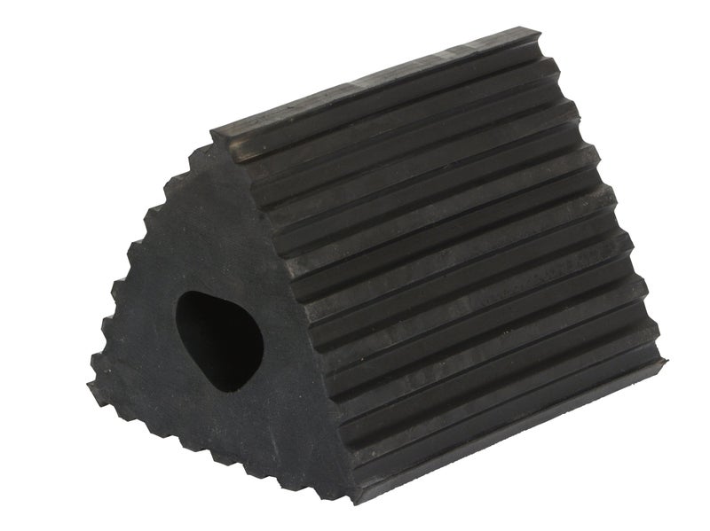 Vestil RMC-4 Rubber Wheel Chock 4-1/4 In. x 6-1/2 In. x 4-3/4 In. Black - Image 1