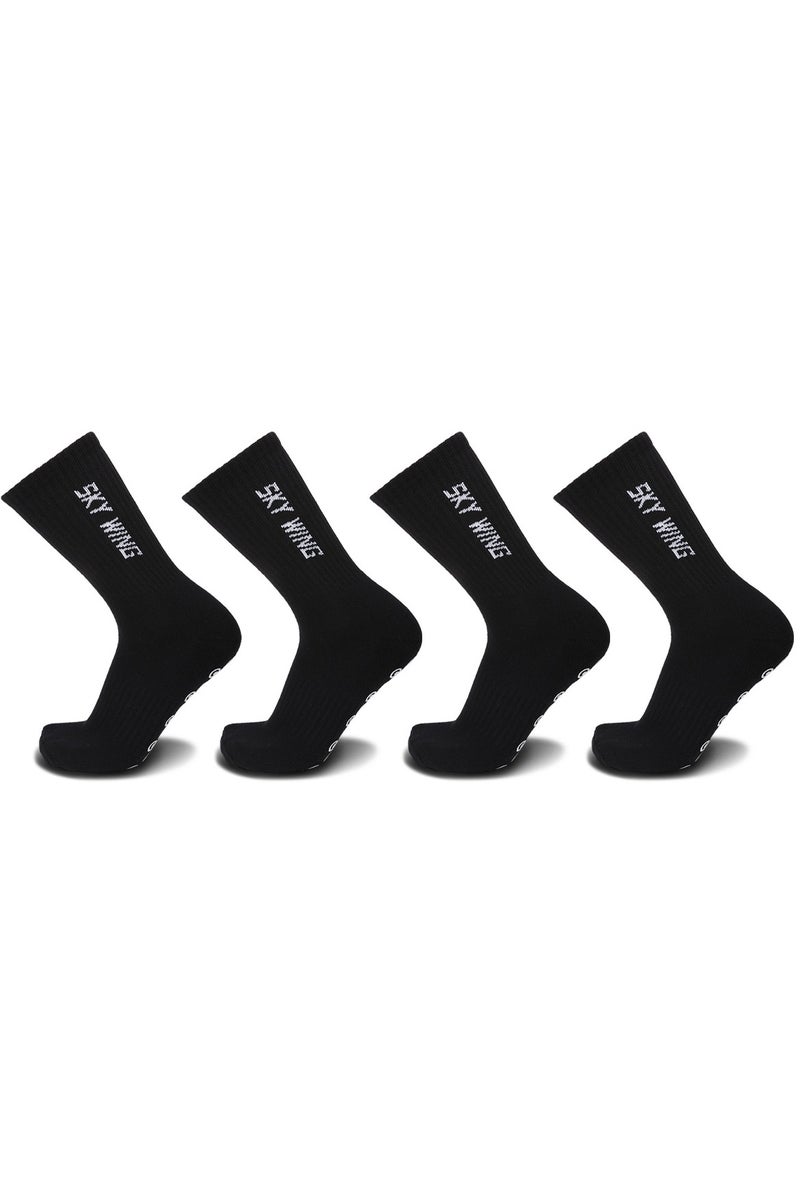 SKY WING Men's Grip Soccer Socks Anti Slip Athletic Socks Non Slip Football Socks with Grip Pads - Image 1