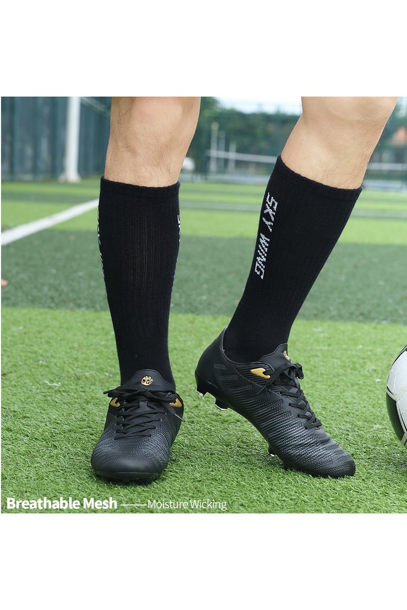 SKY WING Men's Grip Soccer Socks Anti Slip Athletic Socks Non Slip Football Socks with Grip Pads - Image 5
