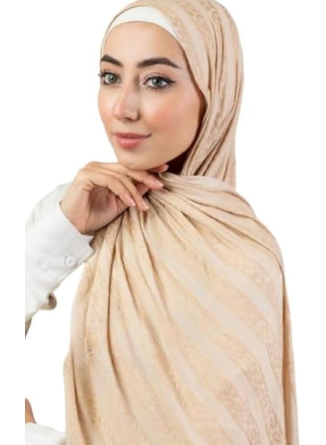 حجاب قطن 100% طويل وعريض - ألوان مميزة وأناقة تدوم | حجاب ناعم ومريح بتصميم عصري  - Image 3