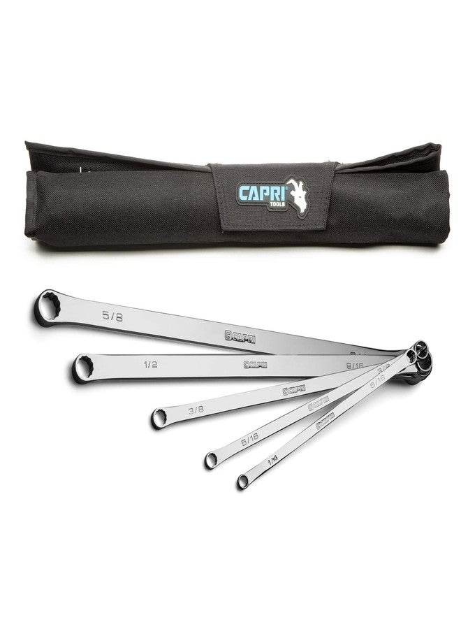 Capri Tools مجموعة مفاتيح ربط صندوقية طويلة للغاية بزاوية 0 درجة من كابري تولز، SAE، 1/4-3/4 بوصة، 8 مقاسات، 5 قطع - Image 1
