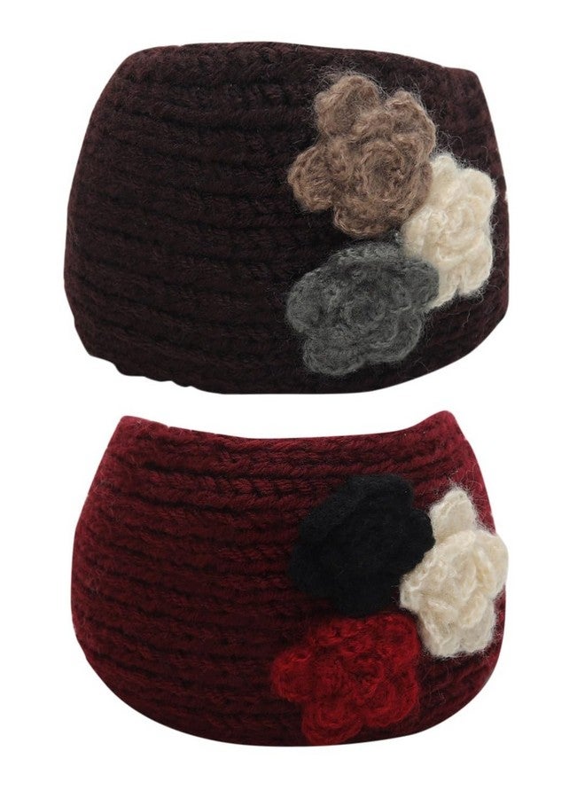 El Regalo El Regalo Women Pack Of 2 Knitted Chill Wrap Headband,Assorted - Image 1