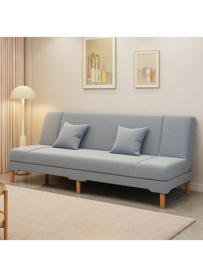 Comfynest Modern Cotton And Linen Armless Sleeper Sofa With Tight Back 180 X 45 X 80 Cm Light Gray