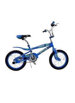 AL BADER Cobra Kids Bike For 8-11 Years Old, Adjustable Seat, dualbrake, 16-Inch Size Bicycle With Training Wheels, Blue Color, Gift For Kids, 1.0 Count.  - Image 1