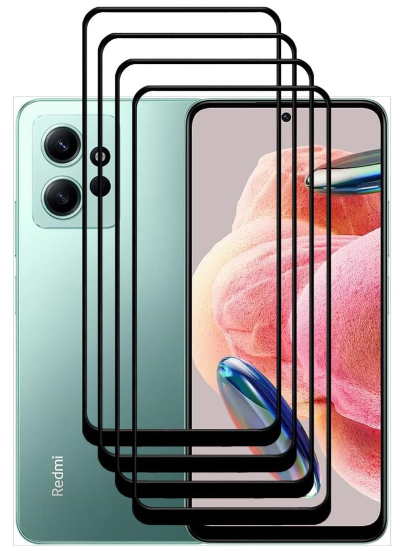 ACLIX 4 Pieces Antistatic ESD Dustproof Premium Quality High Definition Tempered Glass Screen Protector Designed For Xiaomi Redmi Note 12 4G - Image 1