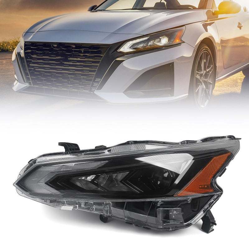 Huray Full LED Headlight Assembly Fit for Nissan Altima 2023 2024 RH Projector Headlamp wLED DRL OE Style Right Passenger Side