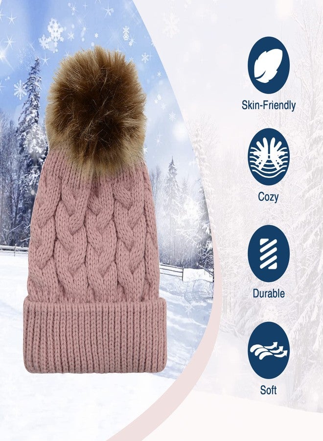 Durio Baby Hats Knit Baby Boy Hats Warm Thick Baby Boy Winter Hat Cute Toddler Hat Boy Girl C Gray One Size - Image 4
