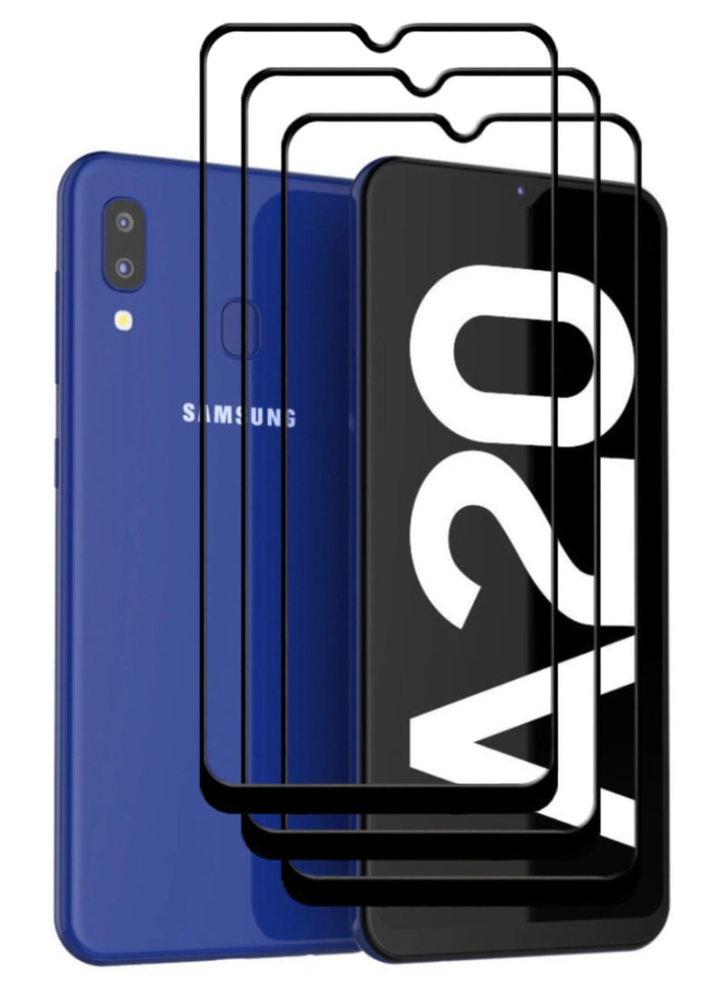 ACLIX 3 Pieces Antistatic ESD Dustproof Premium Quality High Definition Tempered Glass Screen Protector Designed For Samsung Galaxy A20 - Image 1