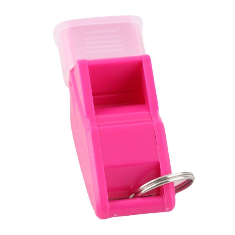Competition Whistle: Rose Red Premium Plastic - Crisp Clear Sound, Lightweight With Lanyard Finger Clip Sports Whistle for Referees Coaches Survival Emergency School Gym - Image 2