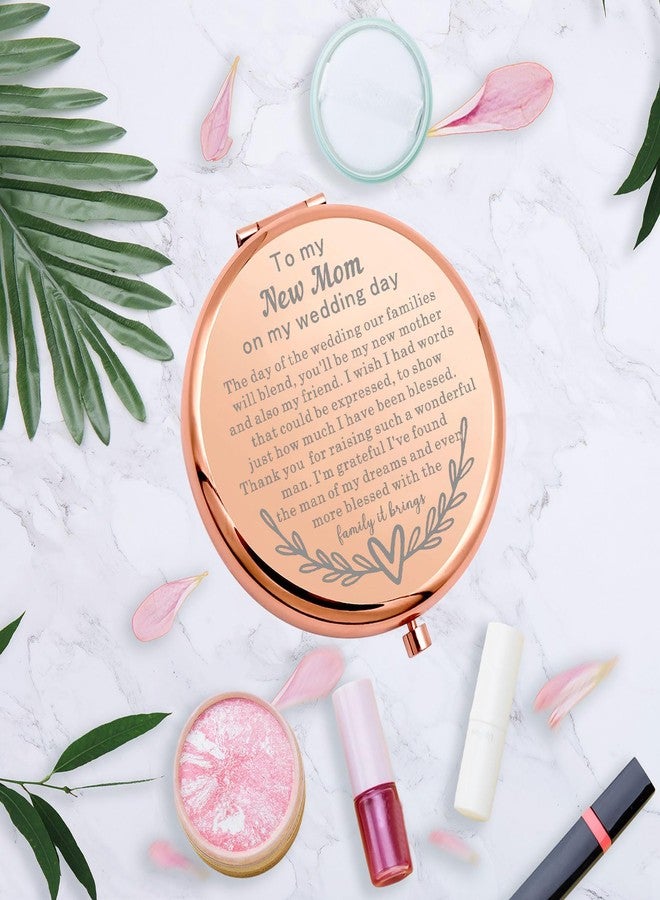 MYOSPARK Mother in Law Wedding Gift from Bride Makeup Mirror Mother of The Groom to My New Mom On My Wedding Gift Pocket Mirror (Wedding New Mom Mirror) - Image 3