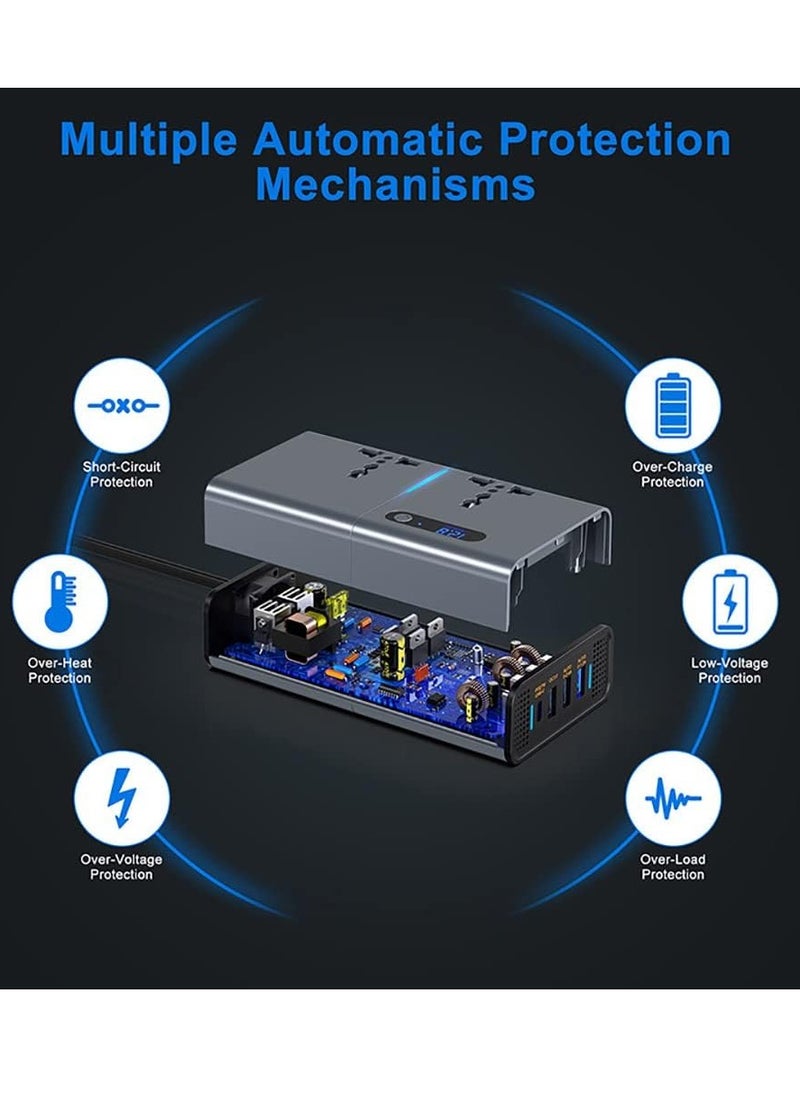 ELTRAZONE - Versatile 200W DC/AC Inverter: Power Your Devices On the Go - Image 1