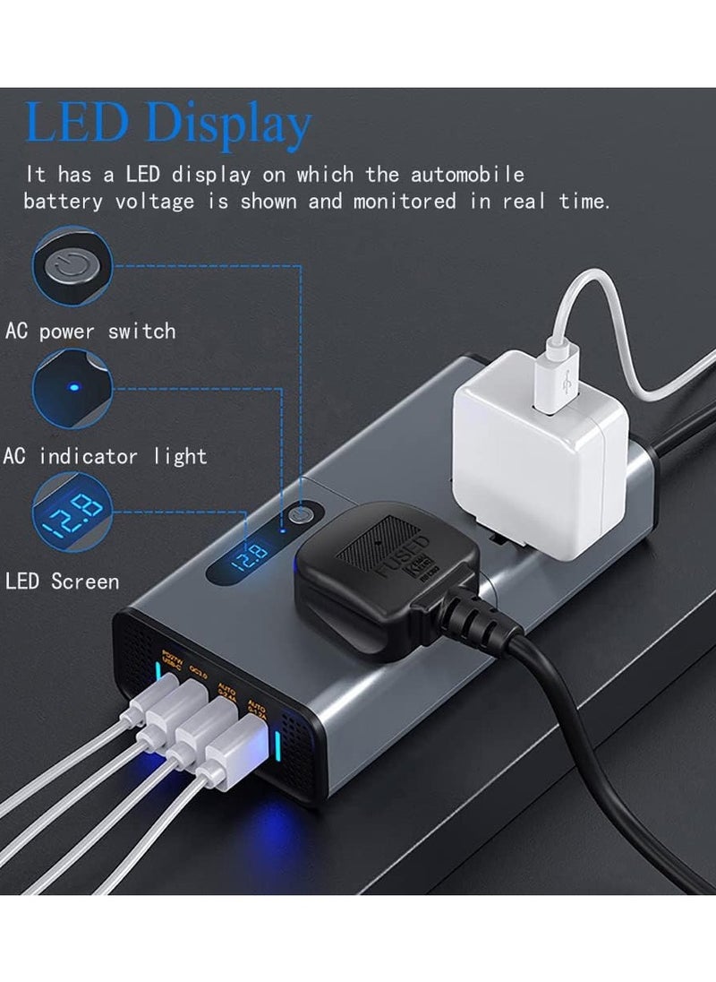 ELTRAZONE - Versatile 200W DC/AC Inverter: Power Your Devices On the Go - Image 1