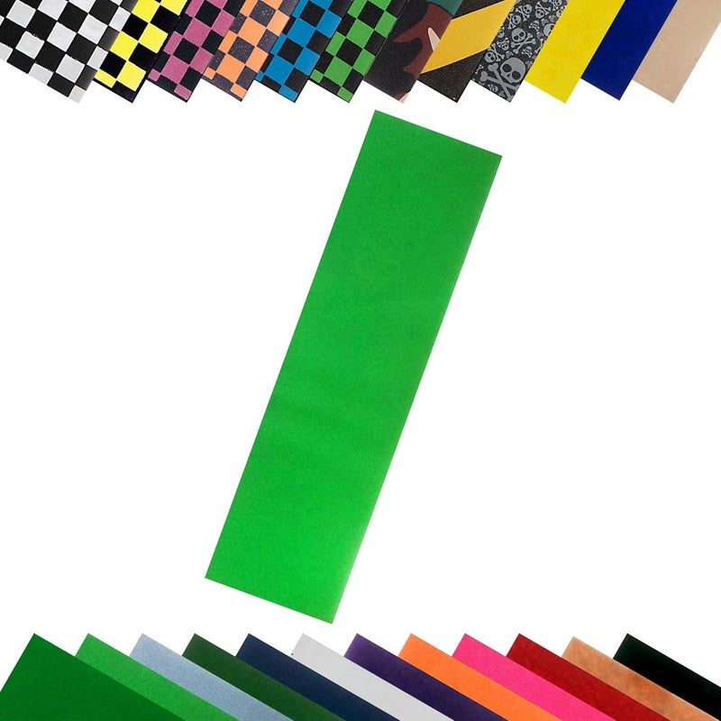 Turbo 9 x 33 Inch Skateboard Grip Tape Sheet Lemon Green - Image 1