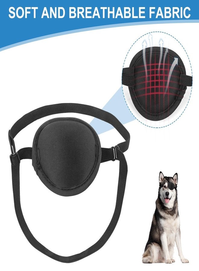 Glirops Dog Eye Patch - Protective Cover for Injuries,Post-Surgery Recovery,Adjustable Eye Patch for Small Dogs & Cats (2) - Image 3