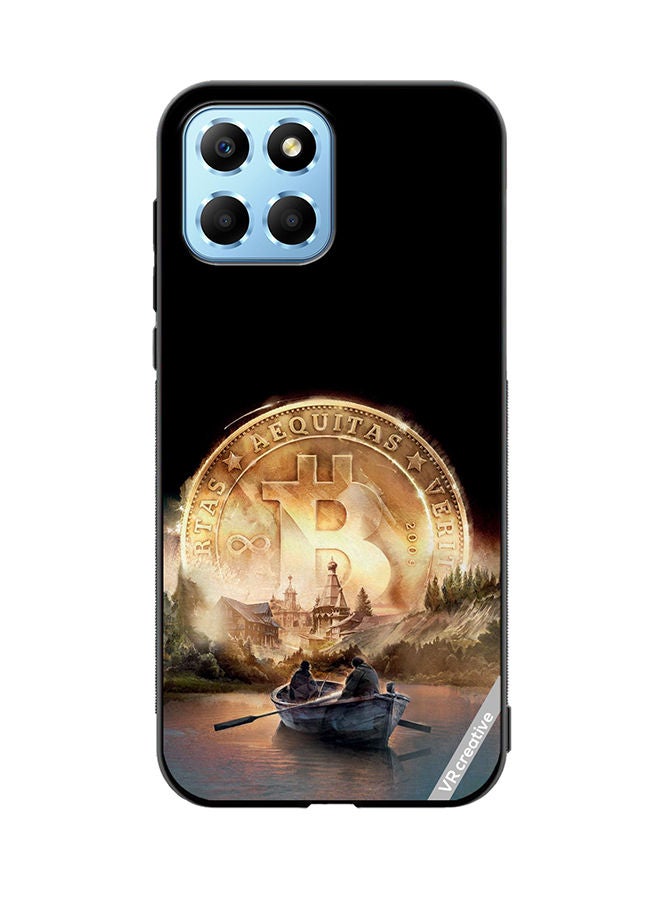 VR CREATIVE Protective Case Cover For Honor X8 5G River Of Bitcoin Design Multicolour - Image 1