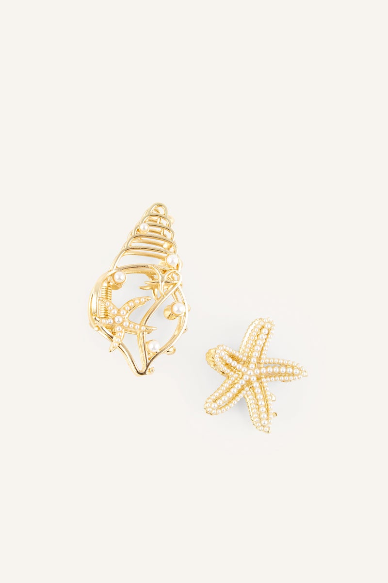DeFacto Gold Woman Woman 2 Piece Hair Clips Casual - Image 1