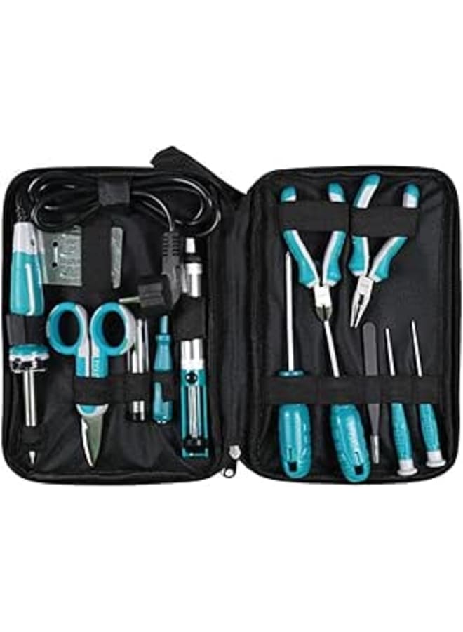 TOTAL Garden Tool Set, TKTTSK0132, 13 Count, Light Green/Black/Silver, Combination