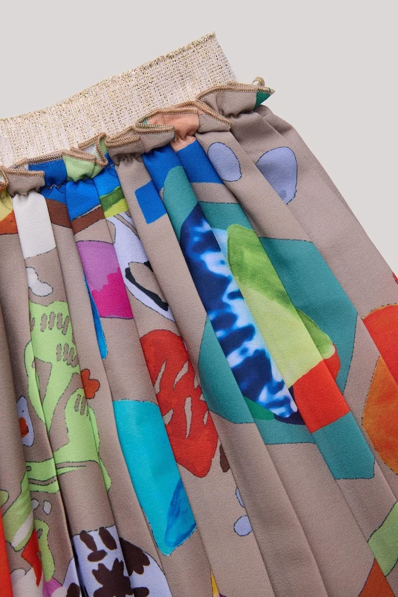 LIA LEA Bg Store Girl Patterned Skirt