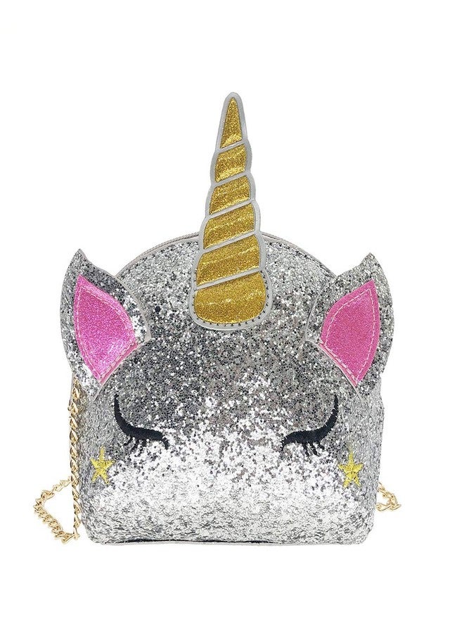 Newfancy Women Unicorn Sequin Glitter Crossbody Shoulder Purse Handbag Satchel Shell Bag - Image 1