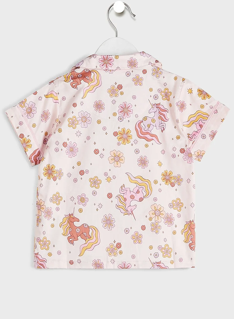 Cotton On Kids Floral Print Pyjama Set
