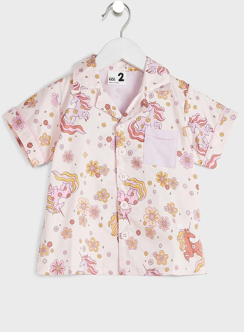 Cotton On Kids Floral Print Pyjama Set