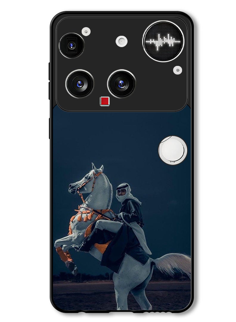 Theodor Case Compatible with Nothing Phone (3) 6.67 Inch Protection Shockproof Bumper Cover Horse - Image 1