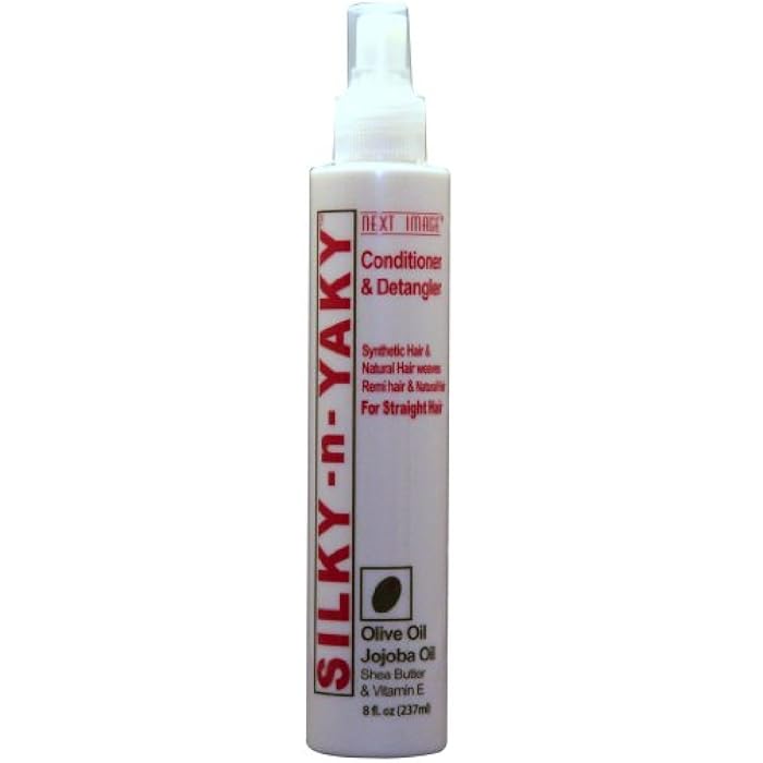 Next Image Silky-n-Yaki Conditioner & Detangler with Olive Oil & Jojoba Oil 8 oz by R&R Corp