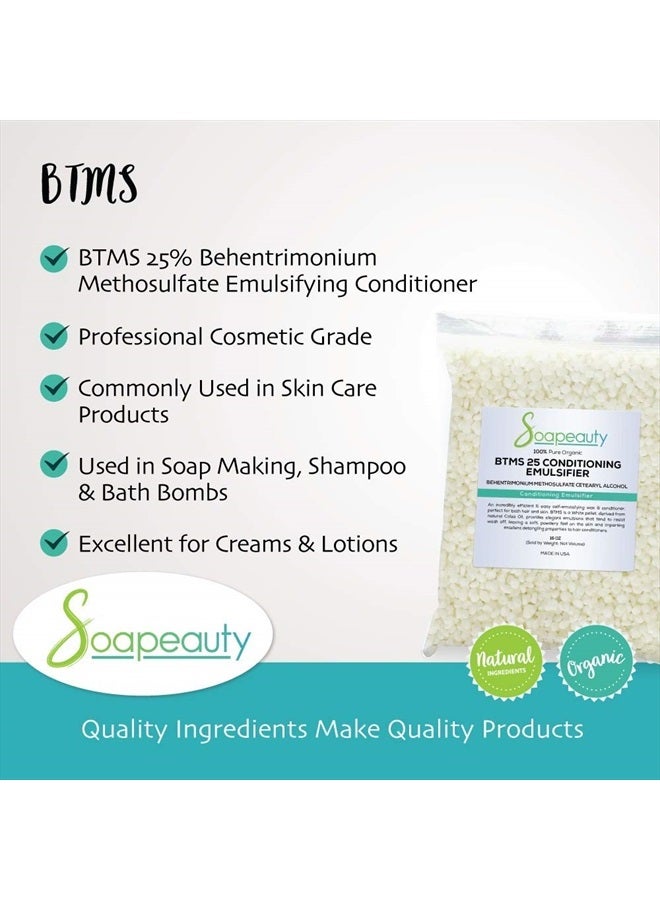 Soapeauty BTMS 25% Behentrimonium Methosulfate Cetearyl Alcohol Emulsifying Conditioner | Sizes 8 OZ to 8 LBS | (4 OZ) - Image 3