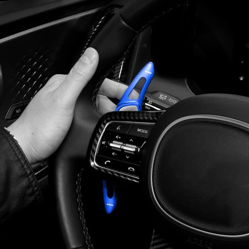 SANRILY Blue Aluminum Steering Wheel Shifter Paddle Covers - Image 4