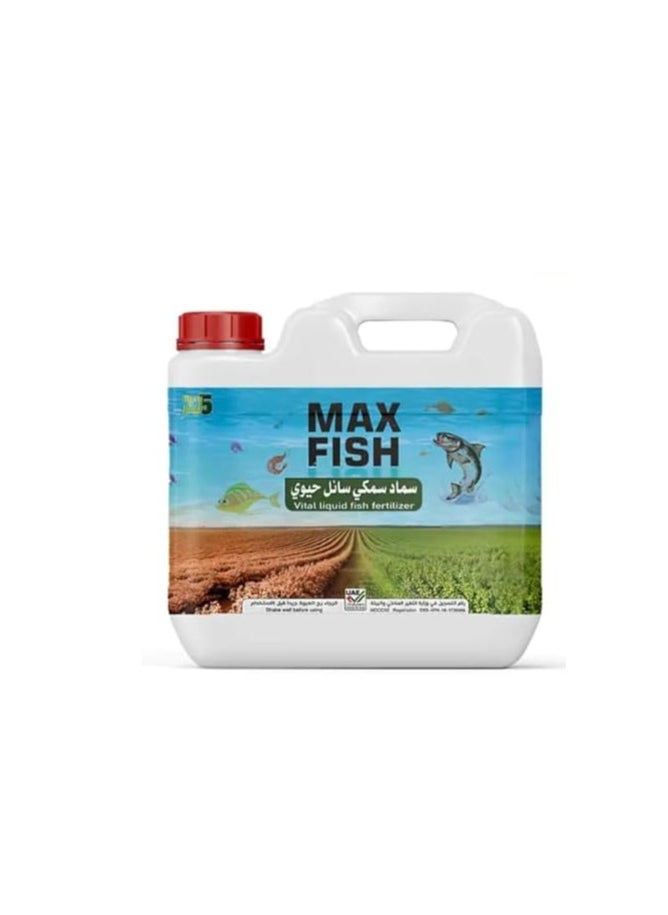Max Max Fish Based Liquid Organic Fertilizer 5Ltr Best Choice Of Organic Growers for Outdoor & Indoor Plants is a High Quality Organic Solution Specially Formulated for Enhancing Plant Growth and Soil Health.  - Image 2
