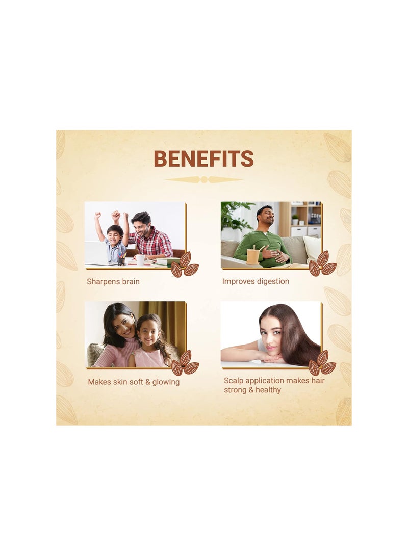 دابر زيت اللوز الحلو من دابر بادام غني بفيتامين E لشعر صحي وبشرة - Image 2