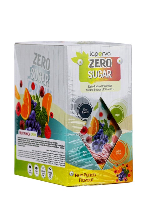 Rehydration Drink with Natural Source of Vitamin C-Zero Sugar Drink, Fruit Punch Flavor - Low Calorie, Vitamin C & Sodium, Sugar-Free - Hydration Drink for Active Lifestyle-15 Sachets