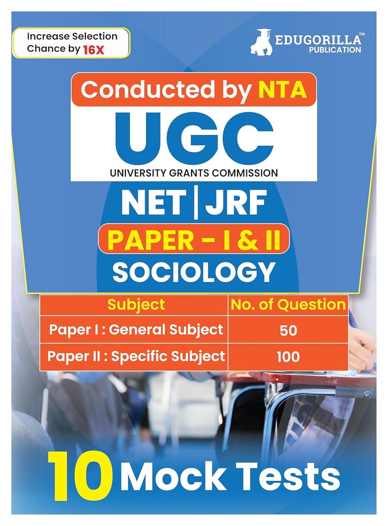 NTA UGC NET/JRF Sociology Book 2024 : Paper I and II (English Edition) - 10 Full Length Mock Tests (1500 Solved Questions) with Free Access to Online Tests  - Image 1