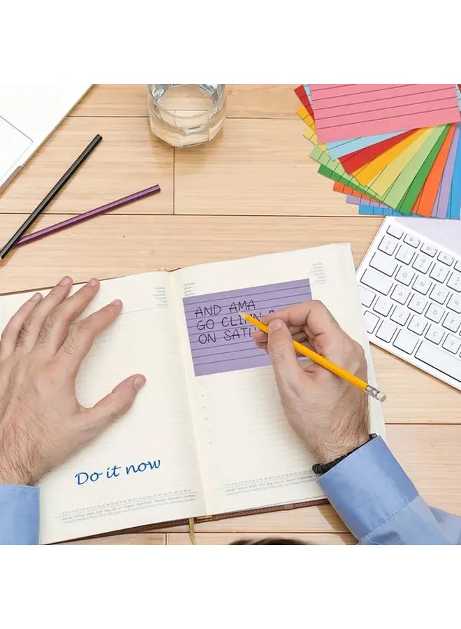 200 Pack Purple Colored Index Cards 3x4.13 Inch Ruled Lined Flash Cards for Studying Note Cards for Office Home School - Image 4