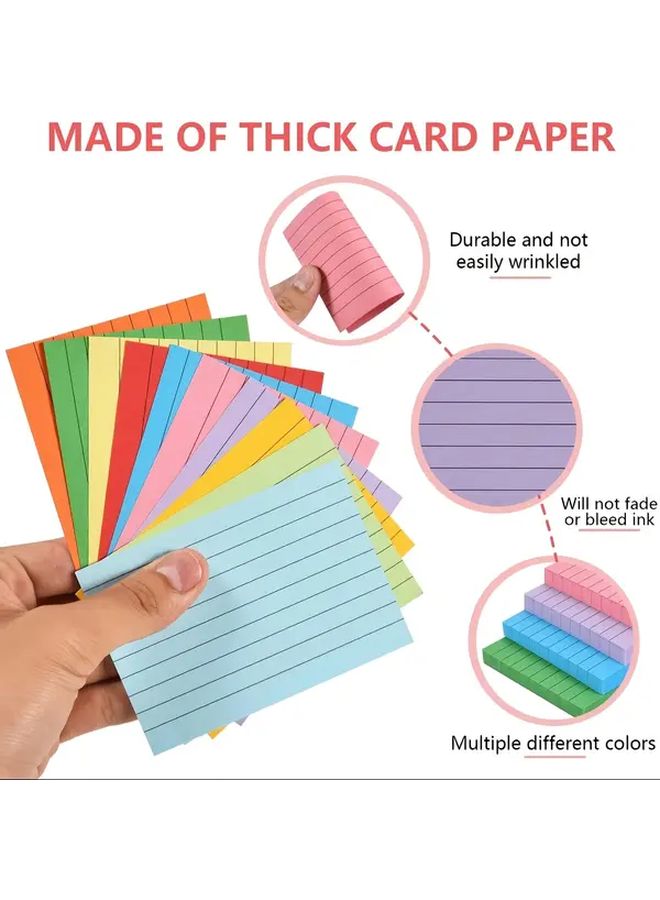 200 Pack Purple Colored Index Cards 3x4.13 Inch Ruled Lined Flash Cards for Studying Note Cards for Office Home School - Image 3