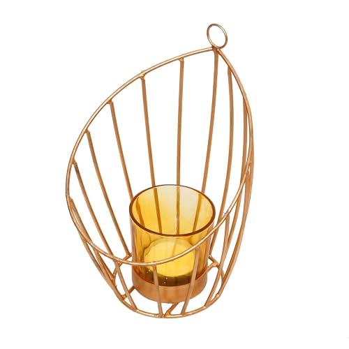 Webelkart Gold Plated Colour tealight Candle Holder with Flower Vine- Diwali Candle Holder- Diwali Decorations Items for Home Decor (Designs-2) - Image 3