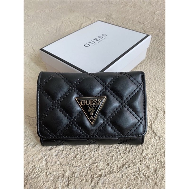 جيست Cessily سحاب صغير حول محفظة الماس النقش الأسود - Image 1