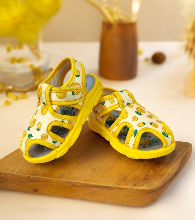 Coolz Kids Chu-Chu Sound Musical Sandals Coco-2 for Baby Boys and Girls Age 1-2 Years (Yellow, 15 Months) - Image 3