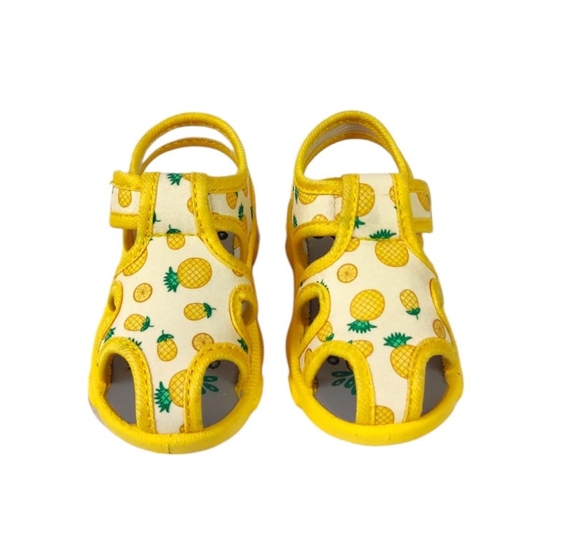Coolz Kids Chu-Chu Sound Musical Sandals Coco-2 for Baby Boys and Girls Age 1-2 Years (Yellow, 15 Months) - Image 5