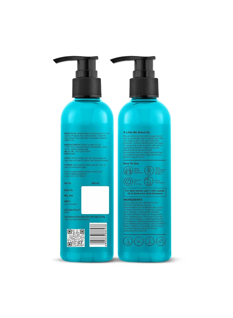 بوتانيك هيرث Botanic Hearth Apple Cider Vinegar and SheaButter Shampoo Conditioner set, 
16oz x 2