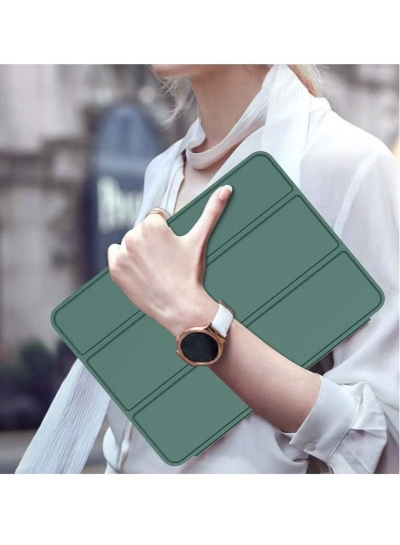 JAJEEK Case for iPad 10th Generation 10.9 Inch (2022 Model) – Slim Stand Hard Back Shell Cover with Auto Wake/Sleep Function, Durable Protection, Lightweight, and Stylish – Precise Cutouts for Easy Access to Ports, Buttons & Camera – Perfect Fit for iPad 10.9” 10th Gen Dark Green - Image 3