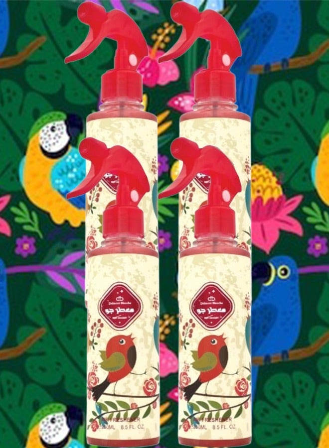 Genie Collection 4 Pieces Red Air Freshener 250ml - Image 1