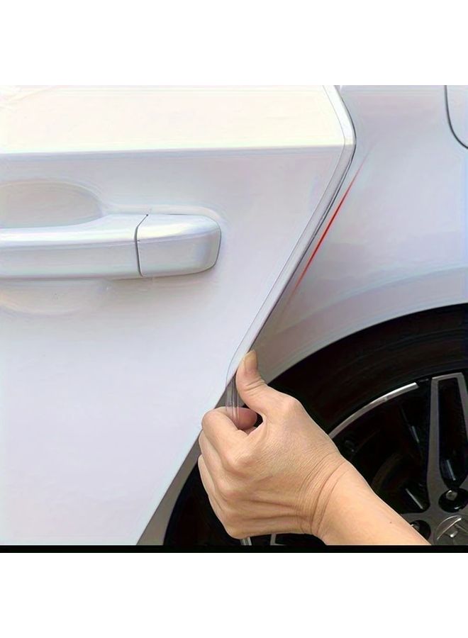 1 Roll 10m 33ft Heavy Duty Transparent Car Door Edge Guard Protector Scratch And Dent Proof Strip Easy Installation For Cars Trucks SUVs Vans Parking Lot Garage Everyday Use Protection Flexible Durable Shield - Image 2